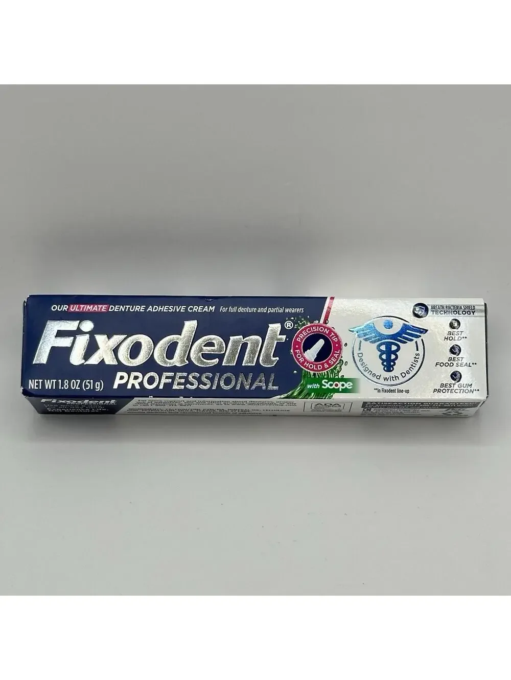 Fixodent Professional with Scope Denture Adhesive Cream Precision Tip